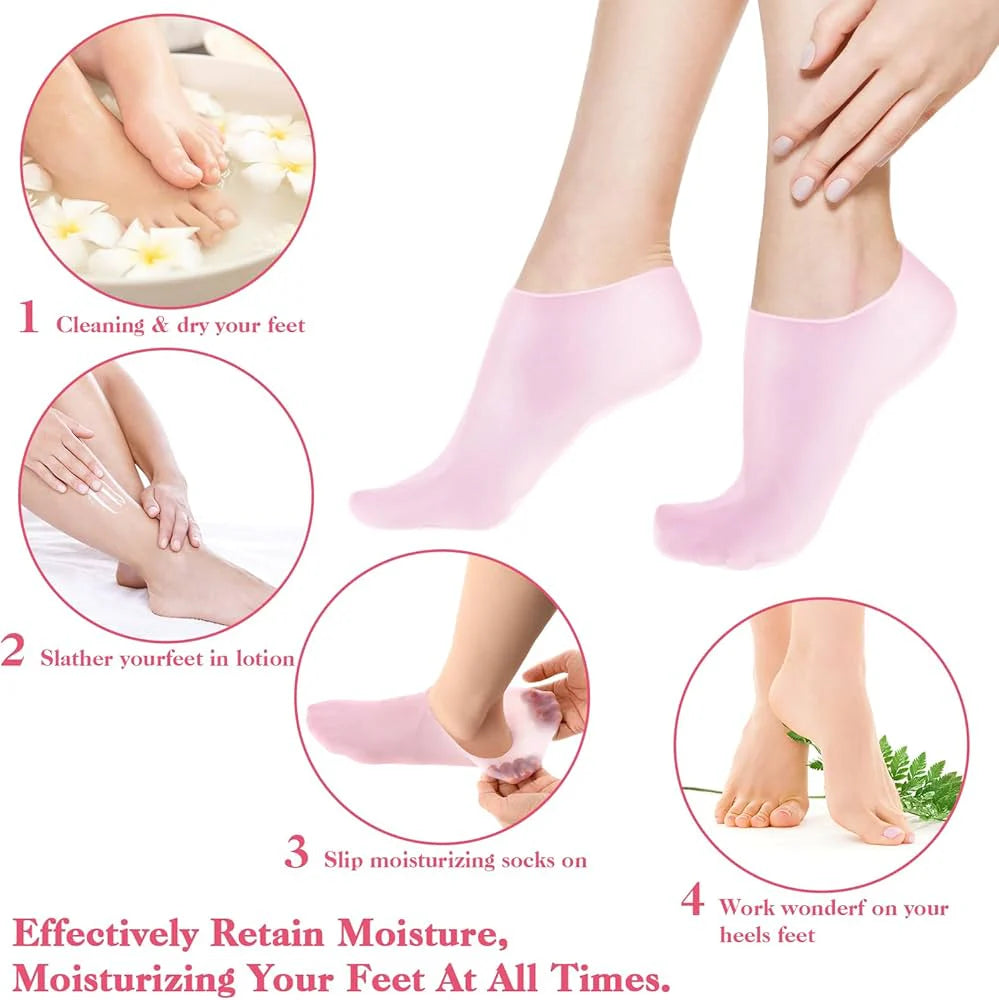 Silicone Moisturizing Socks Import Quality
